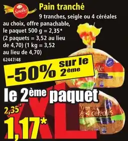 Norma Serebis Pain tranché offre