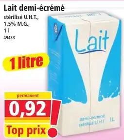 Norma Lait demi-écrémé offre