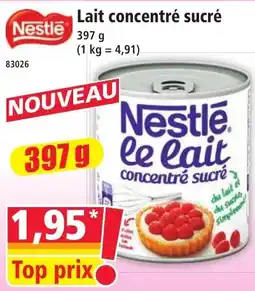 Norma Nestlé le lait concentré sucré offre