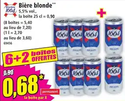 Norma 1664 Bière blonde offre