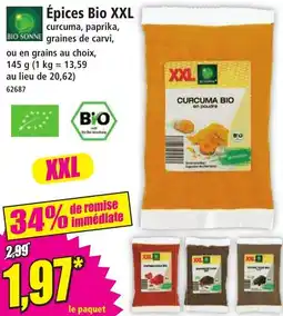 Norma BIO SONNE Épices Bio XXL offre
