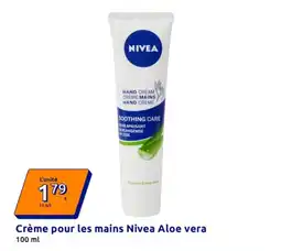 Action NIVEA Crème pour les mains Aloe vera offre