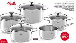 Möbel Martin Ensemble de pots Copenhagen, inox, comprenant: casserole offre