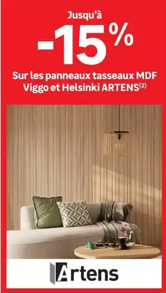 ARTENS panneaux tasseaux MDF Viggo et Helsinki