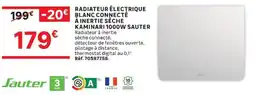 Leroy Merlin Sauter Radiateur électrique blanc connecté offre