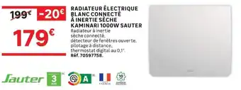 Sauter Radiateur électrique blanc connecté