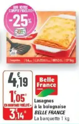 G20 Belle France Lasagnes à la bolognaise offre