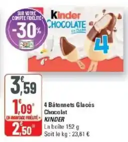 G20 Kinder Chocolat offre