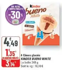 G20 Kinder Bueno White offre