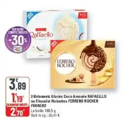 G20 FERRERO Bâtonnets Glacés offre