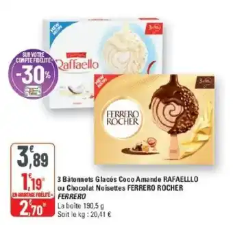 FERRERO Bâtonnets Glacés