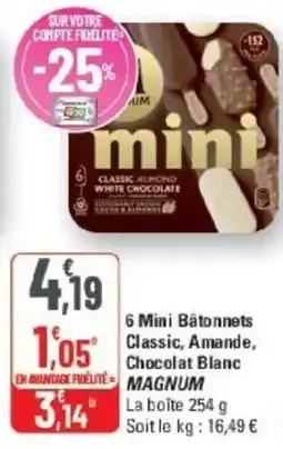 G20 MAGNUM Mini Bâtonnets offre