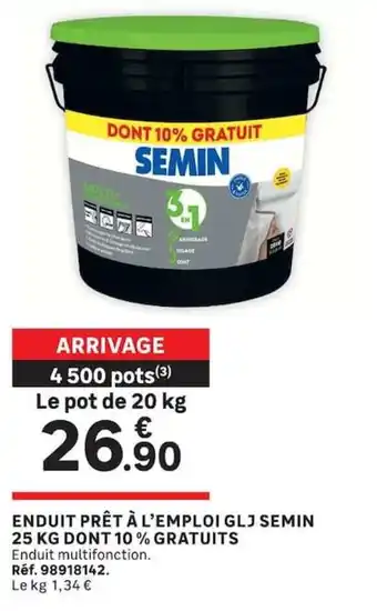 SEMIN Enduit prêt à l'emploi GLJ