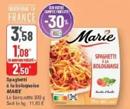 G20 MARIE Spaghetti à la bolognaise offre