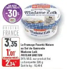 G20 PAYSAN BRETON Madame Loïk offre