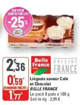 G20 Belle France Liégeois offre