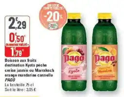 G20 Pago Boisson aux fruits offre