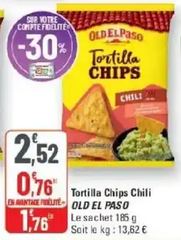 G20 OLD EL PASO Tortilla Chips Chili offre