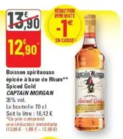 G20 Captain Morgan Spiced Gold offre