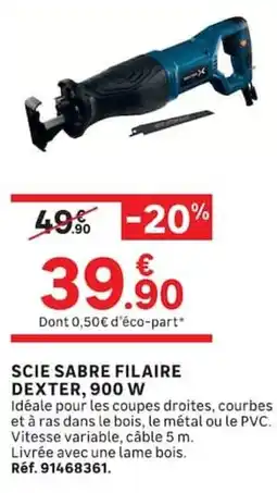 Leroy Merlin DEXTER SCIE SABRE FILAIRE offre