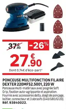 Leroy Merlin DEXTER Ponceuse multifonction filaire offre