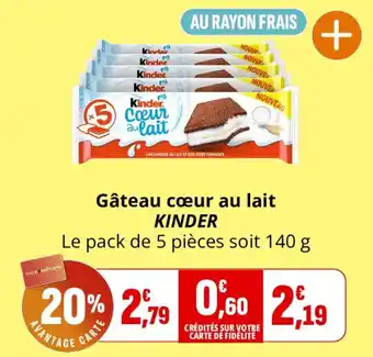 Kinder Gâteau cœur au lait