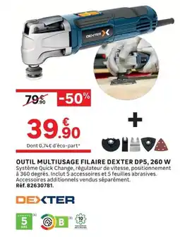 Leroy Merlin DEXTER Outil multiusage filaire offre