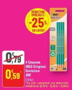 G20 BIC Crayons HB/2 Original Evolution offre