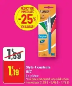 G20 BIC Stylo 4 couleurs offre