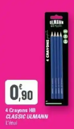 G20 ULMANN Classic 4 Crayons HB offre