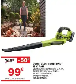 Leroy Merlin RYOBI SOUFFLEUR ONE+ offre