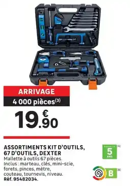 Leroy Merlin DEXTER Assortiments kit d'outils offre