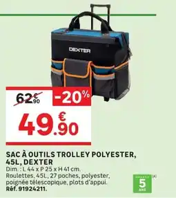 Leroy Merlin DEXTER SAC À OUTILS TROLLEY offre