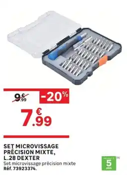 Leroy Merlin L.28 DEXTER Set microviassage précision mixte offre