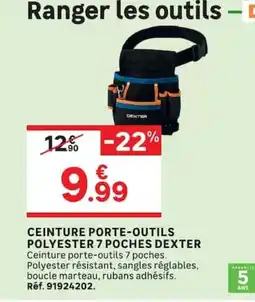 Leroy Merlin DEXTER Ceinture porte-outils 7 poches offre