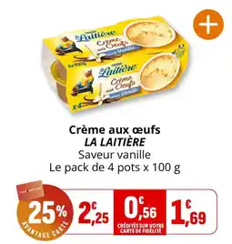 Coccimarket LA LAITIÈRE Crème aux œufs offre