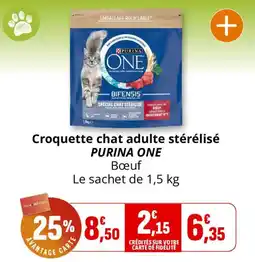 Coccimarket PURINA ONE Croquette chat adulte stérilisé Bœuf offre