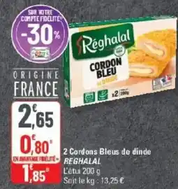 G20 Réghalal Cordon Bleu de dinde offre