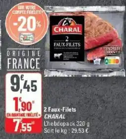 G20 CHARAL Faux-Filets offre