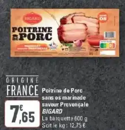 G20 BIGARD Poitrine de Porc offre