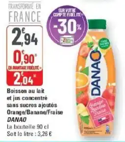 G20 DANAO Boisson au lait offre
