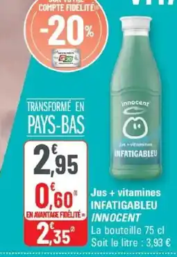 G20 Innocent INFATIGABLEU offre