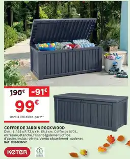 Leroy Merlin Keter coffre de jardin rockwood offre