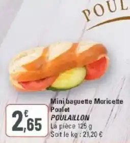 G20 POULAILLON Mini baguette Moricette offre