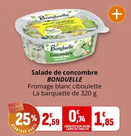 Coccimarket Bonduelle Salade de concombre offre