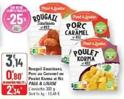 G20 Paul & Louise Rougail Saucisses offre