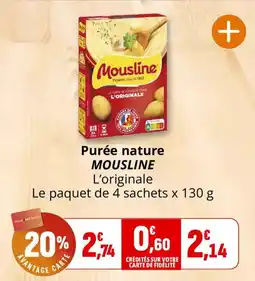 Coccimarket Mousline Purée nature offre