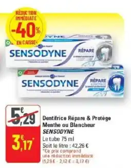 G20 SENSODYNE Dentifrice Répare & Protège offre