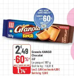 G20 LU Granola KANGO offre
