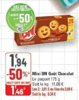 G20 BN Mini Goût Chocolat offre
